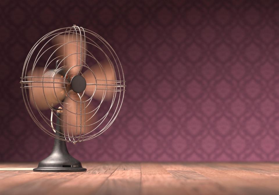 Old antique fan on a wooden floor with retro background (Alamy/PA)