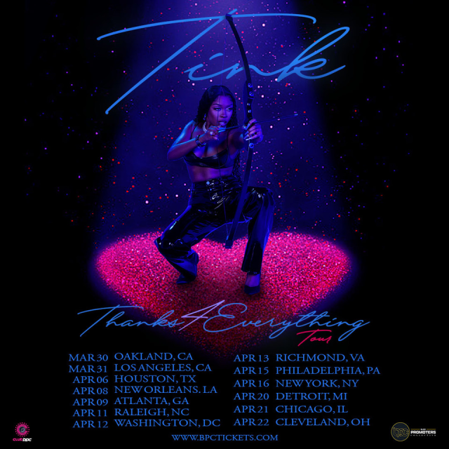 Tink Shares Dates For Thanks 4 Everything Tour