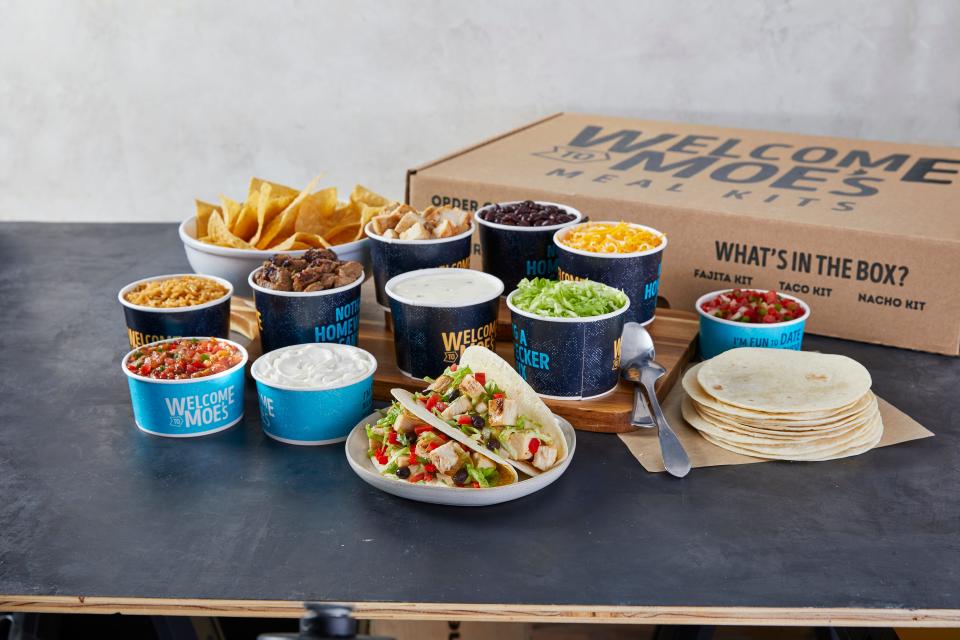 A meal kit at Moe's Southwest Grill.