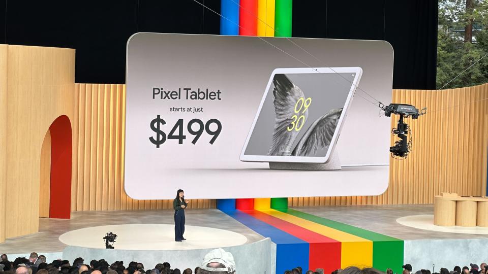 Google Pixel Tablet specs launch at Google I/O 2023