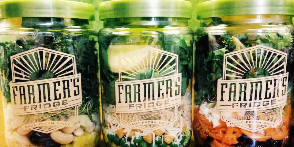 farmer's fridge jar salads