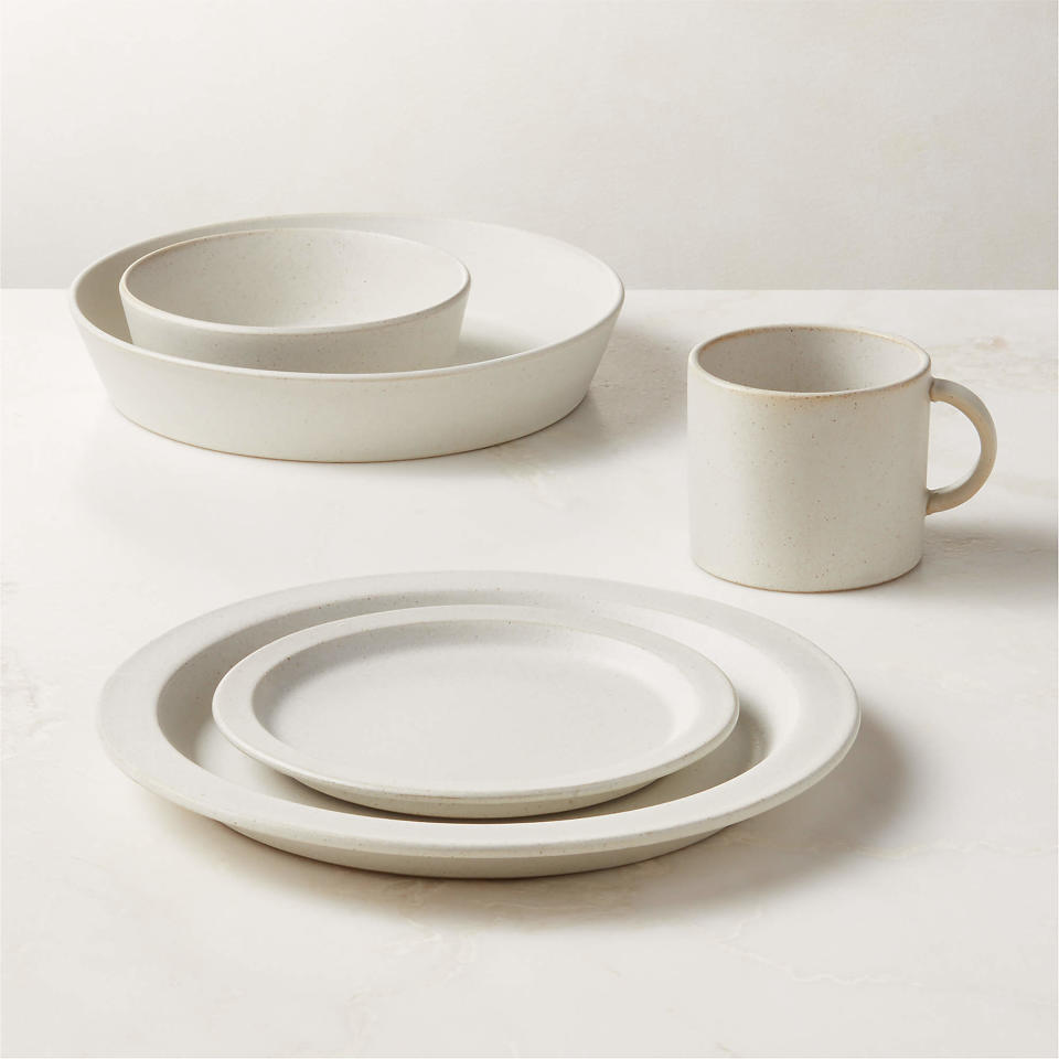 <p><a href="https://go.redirectingat.com?id=74968X1596630&url=https%3A%2F%2Fwww.cb2.com%2Fswoon-off-white-dinnerware%2Ff32691&sref=https%3A%2F%2Fwww.esquire.com%2Flifestyle%2Fg46116233%2Fbest-dinnerware-sets%2F" rel="nofollow noopener" target="_blank" data-ylk="slk:Shop Now;elm:context_link;itc:0;sec:content-canvas" class="link ">Shop Now</a></p><p>Swoon Off-White Dinnerware</p><p>cb2.com</p><p>$27.16</p>