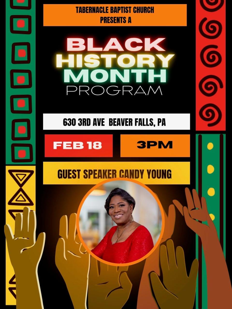 1980 Olympian Candy Young will speak Feb. 18, 2024, at Tabernacle Baptist Church in Beaver Falls for a Black History Month event.