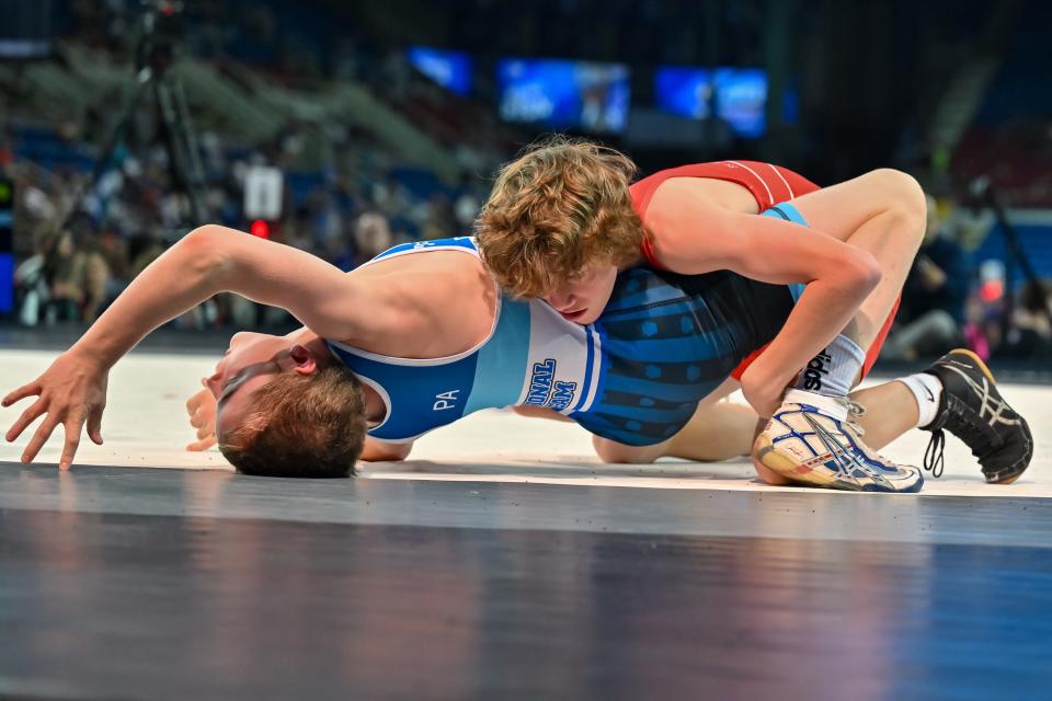 Incoming Highland freshman Brandon Bickerton is already an All-American in the 16U Freestyle National Championships.