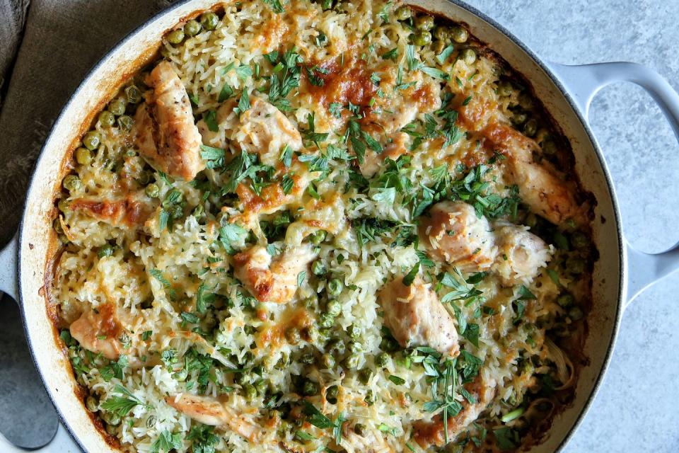 Cheesy Baked Chicken and Rice