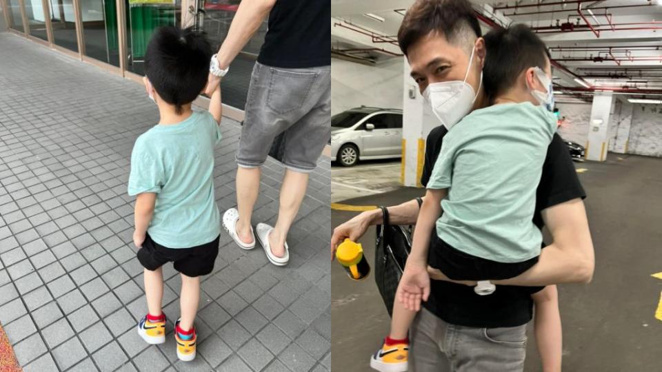 宋達民表示，兒子在打完疫苗後手腳癱軟，出現「離奇副作用」。（圖／翻攝自宋達民和洪百榕愛的粉園臉書）