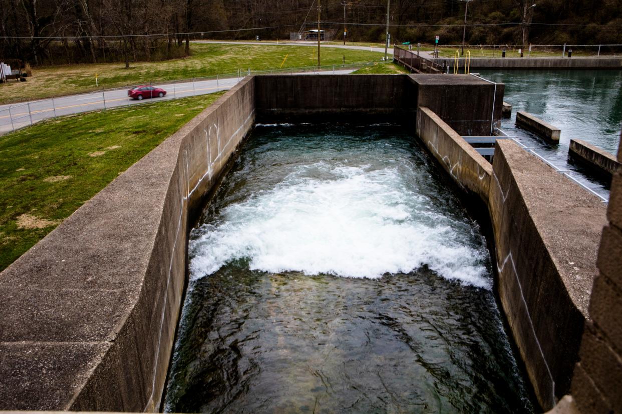 Water flows into the Richard Miller Treatment Plant off Kellogg Avenue, the largest of two treatment plants used by Greater Cincinnati Water Works. The Miller plant, which serves about 1 million people, complies with new EPA rules requiring the removal of "forever chemicals" from drinking water. But the city's other plant, the Charles M. Bolton plant, could require $100 million in upgrades to bring it into compliance.