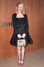 Following in Seyfried's footsteps was the equally adorable Emma Stone, who was all smiles in her black satin cocktail frock and Miu Miu peep-toes. Andrew Garfield is undoubtedly one lucky man! (10/3/2012)<br><br><a href="http://bit.ly/lifeontheMlist" rel="nofollow noopener" target="_blank" data-ylk="slk:Follow 2 Hot 2 Handle creator, Matt Whitfield, on Twitter!;elm:context_link;itc:0;sec:content-canvas" class="link ">Follow 2 Hot 2 Handle creator, Matt Whitfield, on Twitter!</a>