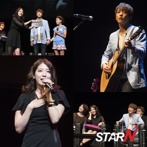 Jung Yong Hwa and Park Shin Hye holds fan meeting in Japan