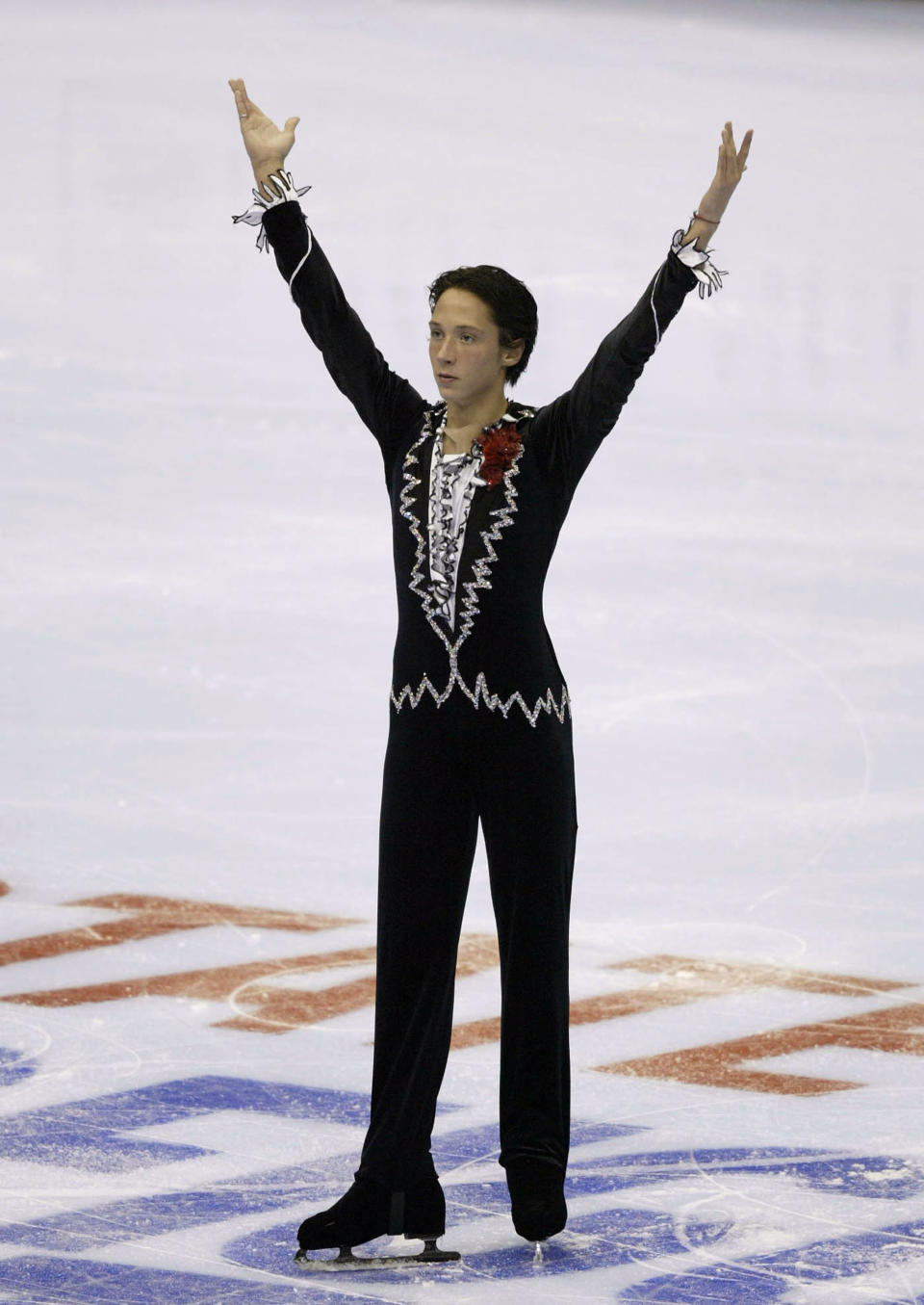 Competing in the short program during the State Farm U.S. Figure Skating Championships on Jan. 8, 2004, at Philips Arena in Atlanta.