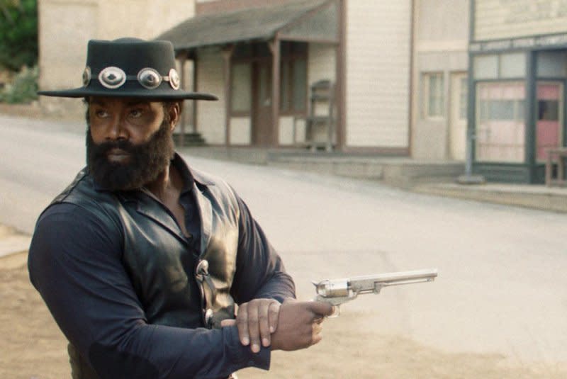 Outlaw Johnny Black (Michael Jai White) is a quick draw. Photo courtesy of Samuel Goldwyn Films