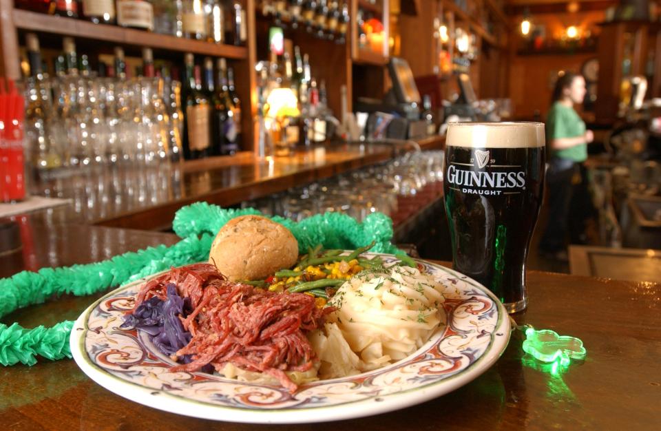 Corned Beef and Cabbage at Dan McGuinness Irish Pub in Southaven, MS.