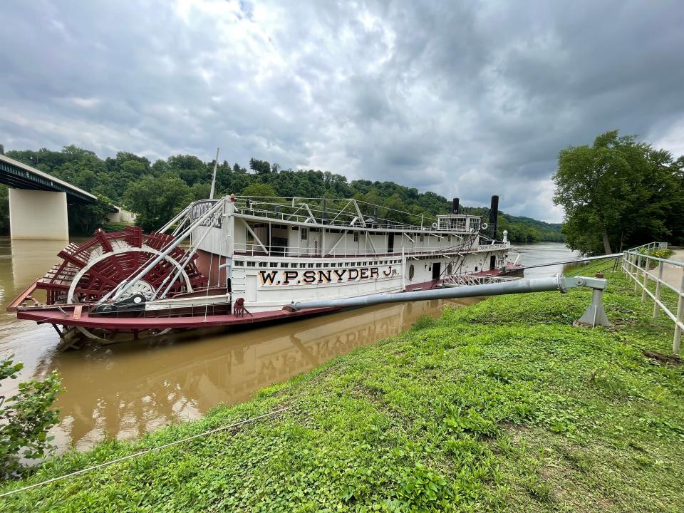 The historic sternwheel towboat W.P. Snyder Jr. is open for tours at the Ohio River Museum.