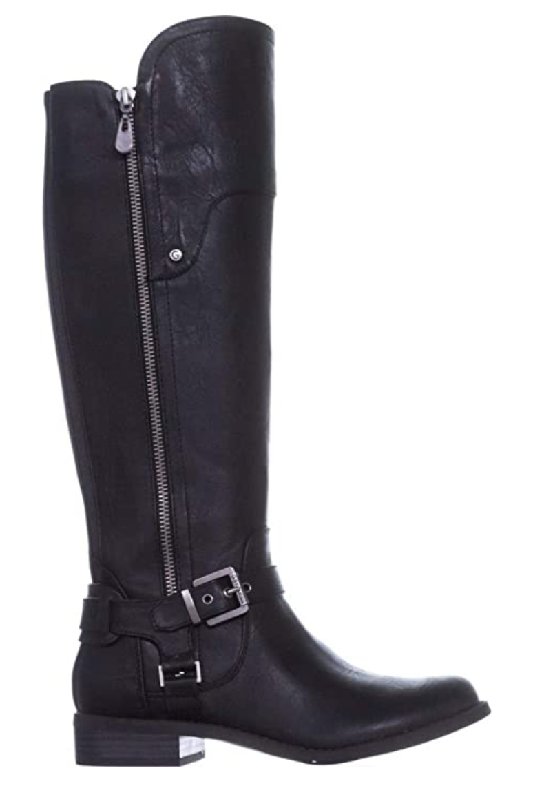 G By Guess Women’s Harson Almond Toe Knee High Fashion Boots in Black