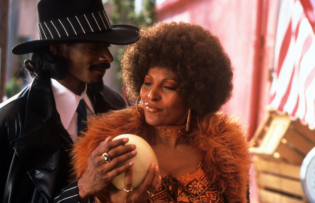 Movie Trivia: pictured Snoop Dogg and Pam Grier | (Photo by New Line Cinema/Getty Images)