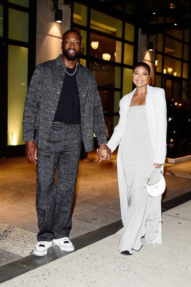 Gabrielle Union and Dwyane Wade Contrast Their Outfits on NYC Date Night