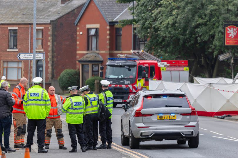 The scene of an incident on York Street in Heywood