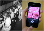 <b>Telephone Switchboard Operators</b> <br> <br> The General Services Administration telephone switchboard and its operators in 1951, and right, Siri, Apple's virtual assistant, on the Apple iPhone 4S in 2011, in San Francisco. The number of switchboard and telephone operators in the U.S. fell from 182,000 to 73,000 in 10 years through 2010 because of new technology. <br><br> BLS Job Outlook, 2010-20: -2% <br><br> Employment Change, 2010-20: -1,100