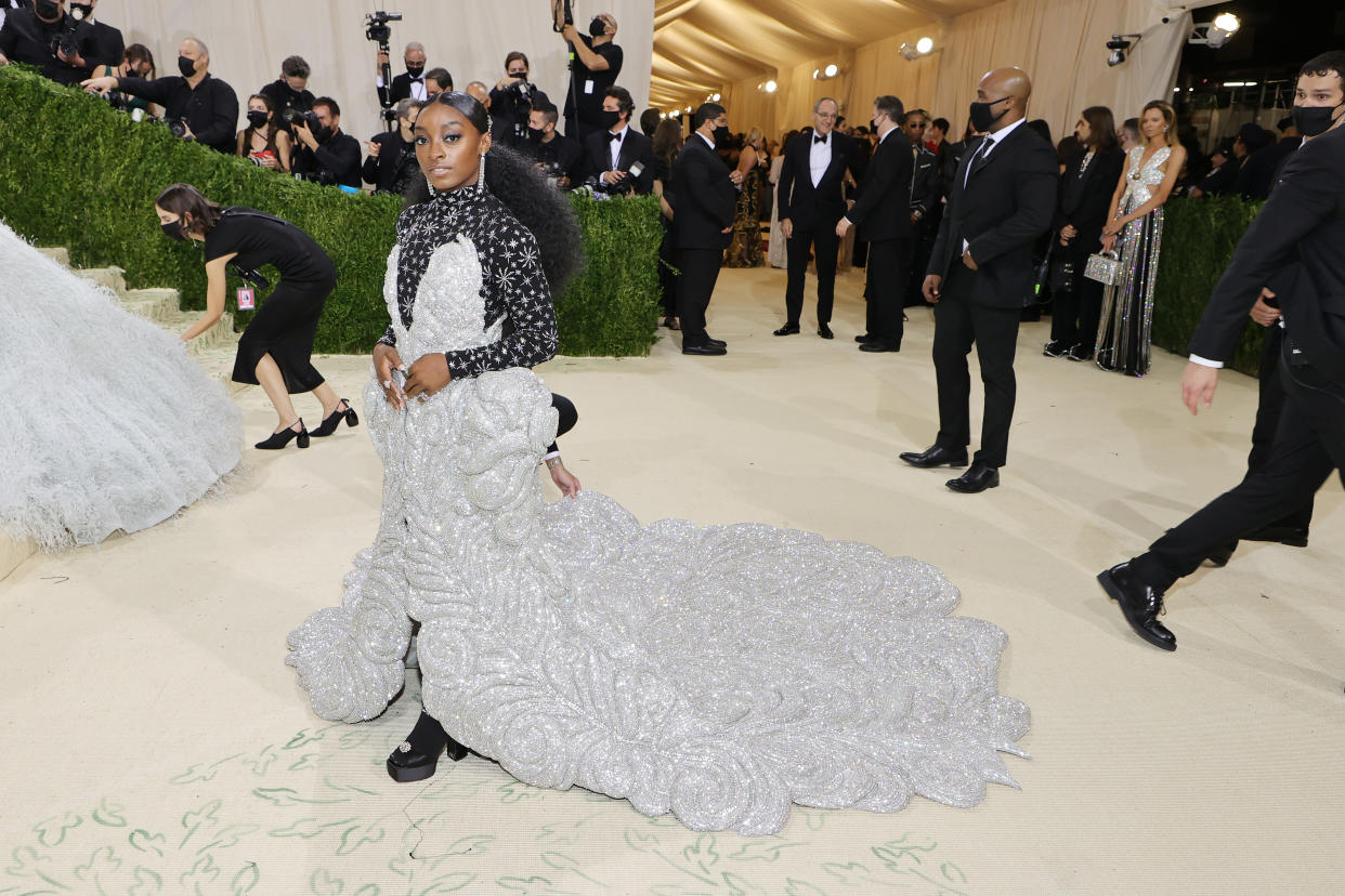 Simone Biles at the Met Gala.