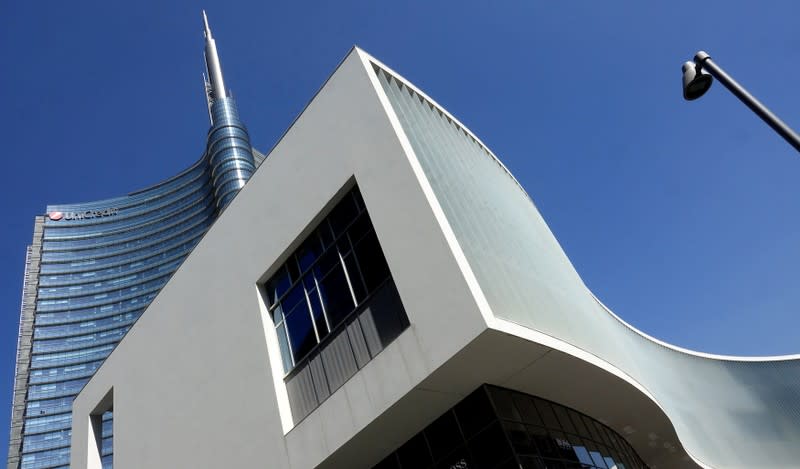 FILE PHOTO: The Unicredit bank headquarters is seen in Milan