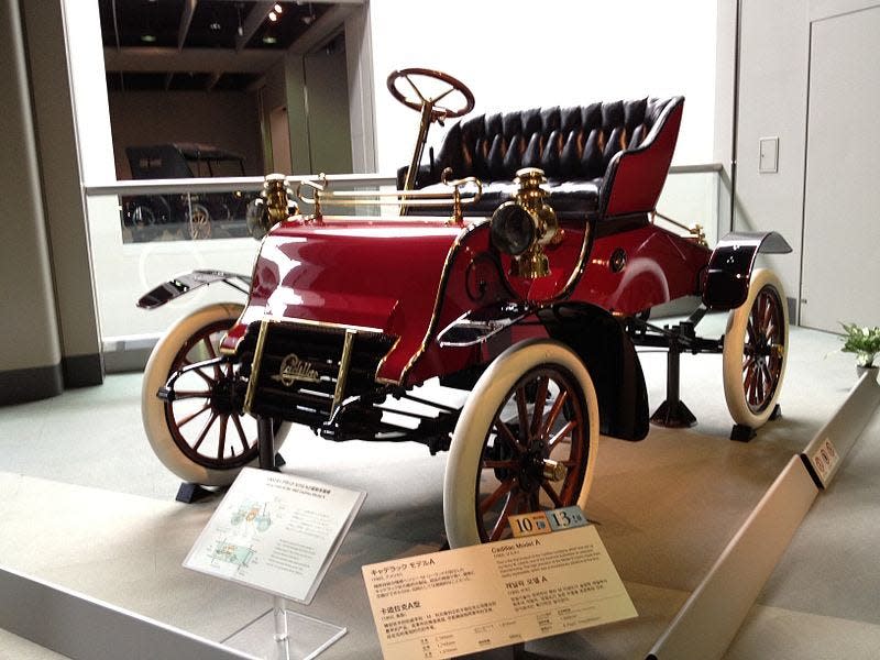 The Cadillac Model A was first built in late 1902. Engine builder Henry Leland and a group of investors started the company out of what remained of the liquidated Henry Ford Company (Ford’s first car building effort before starting the Ford Motor Co.). It became a part of W.C. Durant’s General Motors group in 1909.