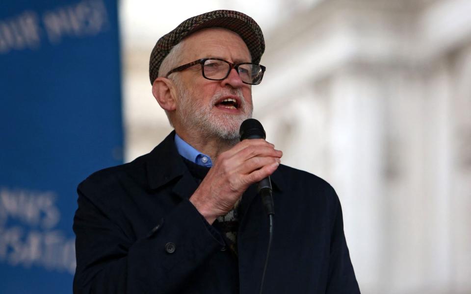 Jeremy Corbyn says he will ‘not be intimidated into silence’ by the decision to bar him - Susannah Ireland/AFP via Getty Images
