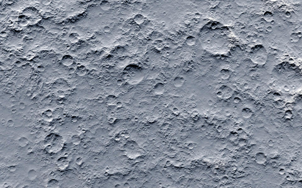 Closeup of moon surface texture
