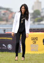 <p>For an Invictus Games event, Meghan teamed a white Altuzarra blazer with a Invictus Sydney shirt, £159 Mother Demin <a rel="nofollow noopener" href="https://www.saksfifthavenue.com/mother-looker-skinny-jeans/product/0400088489512?site_refer=CSE_GGLPLA:Womens_Pants:MOTHER&gclid=EAIaIQobChMIxZWejP-U3gIVEYnICh1nyAdhEAQYBCABEgKI1_D_BwE&gclsrc=aw.ds&ranMID=37410&ranEAID=QFGLnEolOWg&ranSiteID=QFGLnEolOWg-Efrfhh2TCS2L.V6yeqQIyw&site_refer=AFF001&mid=37410&siteID=QFGLnEolOWg-Efrfhh2TCS2L.V6yeqQIyw" target="_blank" data-ylk="slk:jeans;elm:context_link;itc:0;sec:content-canvas" class="link ">jeans</a>, $240 (approx £184) Illesteva sunglasses and her £566 Tabitha Simmons <a rel="nofollow noopener" href="https://www.bloomingdales.com/shop/product/tabitha-simmons-womens-millie-slingback-pointed-toe-pumps?ID=2956738&PartnerID=LINKSHAREUK&cm_mmc=LINKSHAREUK-_-n-_-n-_-n&ranMID=37206&ranEAID=QFGLnEolOWg&ranSiteID=QFGLnEolOWg-e8.fSOa9.jDQ4XD1sDKD7g&LinkshareID=QFGLnEolOWg-e8.fSOa9.jDQ4XD1sDKD7g&ranPublisherID=QFGLnEolOWg&ranLinkID=886932904612&ranLinkTypeID=15&intnl=true" target="_blank" data-ylk="slk:pumps;elm:context_link;itc:0;sec:content-canvas" class="link ">pumps</a>. <em>[Photo: Getty]</em> </p>