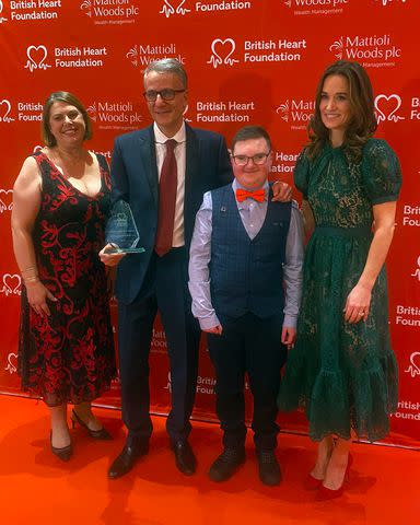 <p>BHF</p> Pippa Middleton attends the Heart Hero Awards 2023 at Glaziers Hall on Dec. 6.