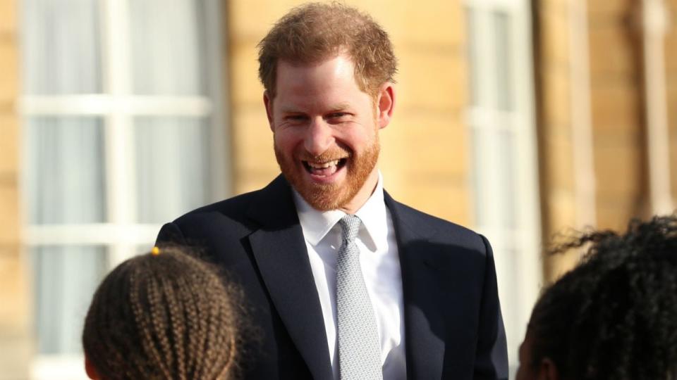 As a royal patron of the Rugby League, Harry attended the appearance at Buckingham Palace.