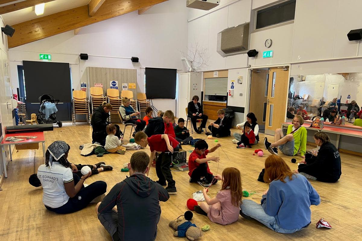 One of Helen Edward's family art club sessions <i>(Image: The North Wall Arts Centre)</i>