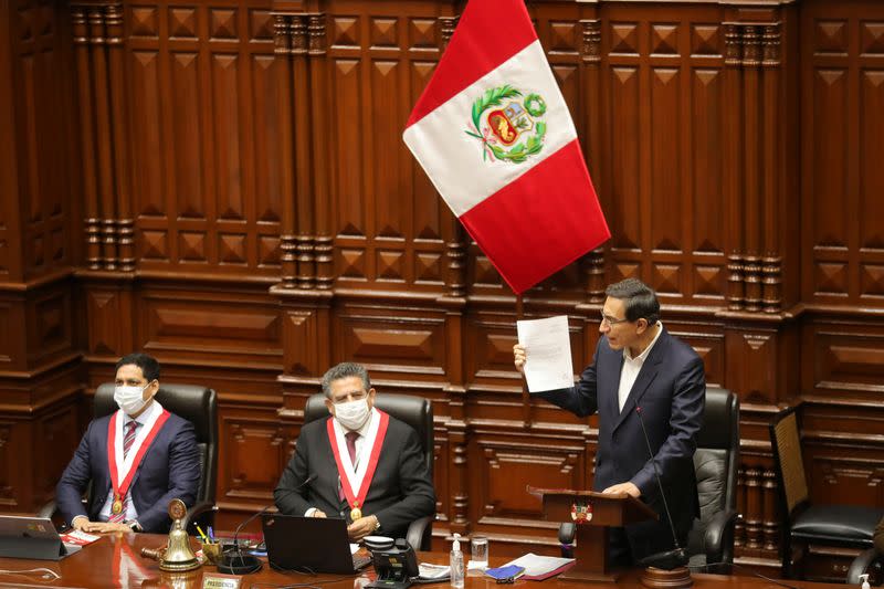 Peru to vote on presidential ouster, in Lima