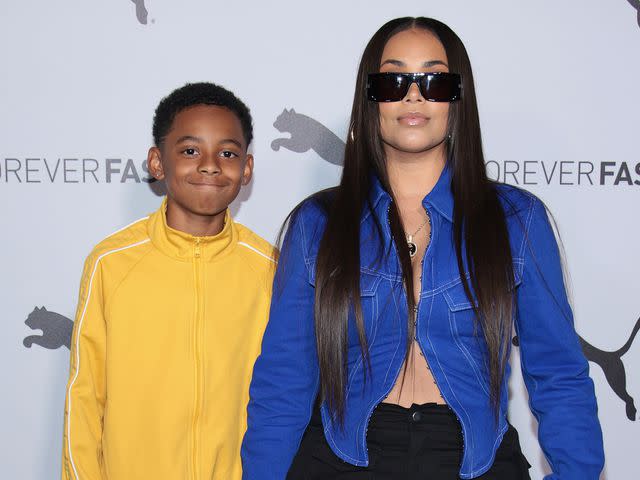 Dimitrios Kambouris/Getty Kameron Carter and Lauren London attend the Puma fashion show during New York Fashion Week on Sept. 13, 2022 in New York City