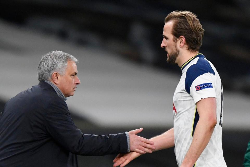 Jose Mourinho coached Harry Kane at Tottenham (REUTERS)