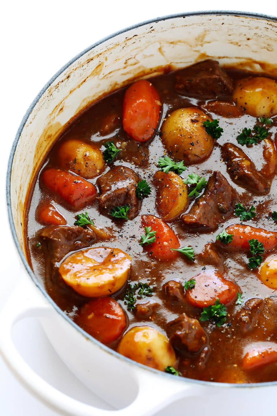 <p>Pair this rich, delicious stew with a bottle of Guinness for the ultimate comfort meal. </p><p><em><a href="https://www.gimmesomeoven.com/guinness-beef-stew/" rel="nofollow noopener" target="_blank" data-ylk="slk:Get the recipe from Gimme Some Oven »;elm:context_link;itc:0;sec:content-canvas" class="link ">Get the recipe from Gimme Some Oven »</a></em></p><p><strong>RELATED: </strong><a href="https://www.goodhousekeeping.com/food-recipes/healthy/g748/healthy-soup-stew-recipe/" rel="nofollow noopener" target="_blank" data-ylk="slk:21 Healthy Soups and Stews That'll Warm You up All Winter;elm:context_link;itc:0;sec:content-canvas" class="link ">21 Healthy Soups and Stews That'll Warm You up All Winter</a></p>