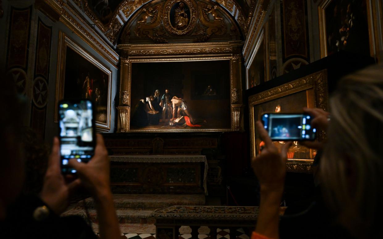 Admire the work of Caravaggio in Saint John's Co-Cathedral