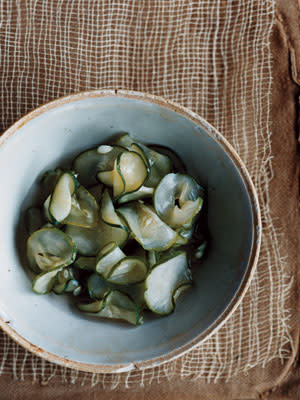 Cucumbers with Wasabi and Rice Vinegar