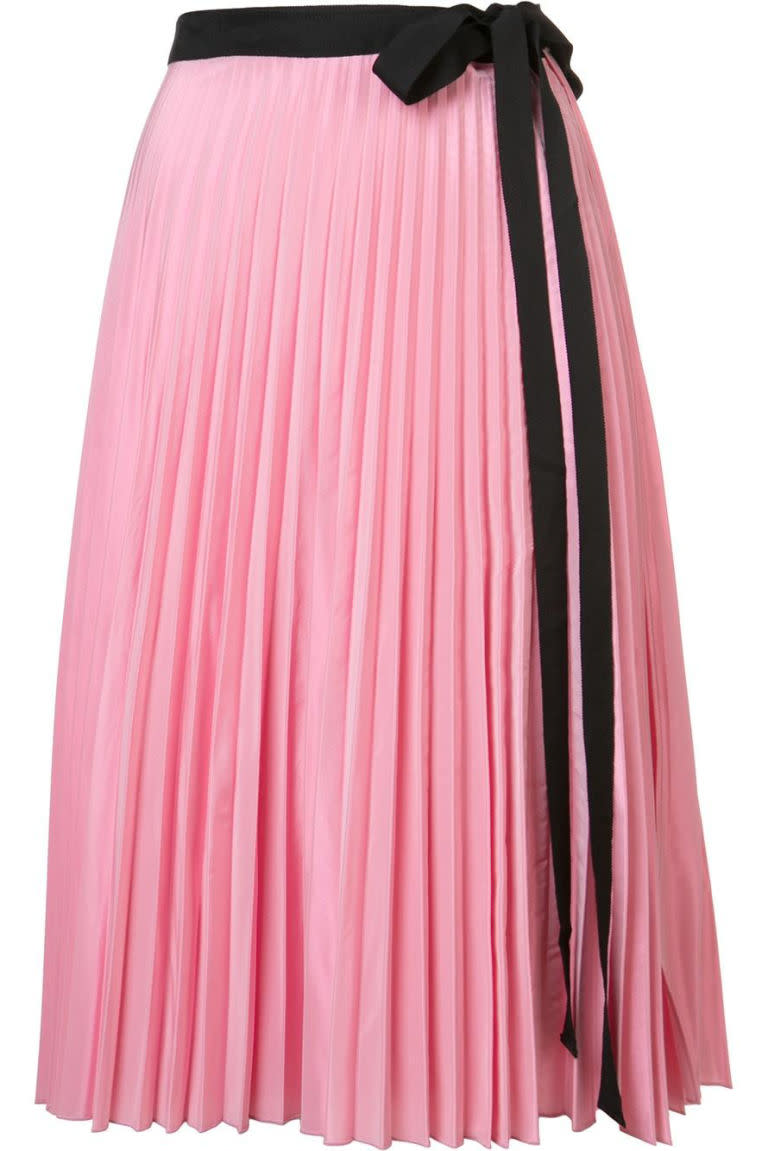 3) A Pleated Midi Skirt