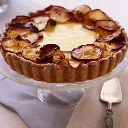 Bramley apple and custard tart - best apple pie recipes 2021