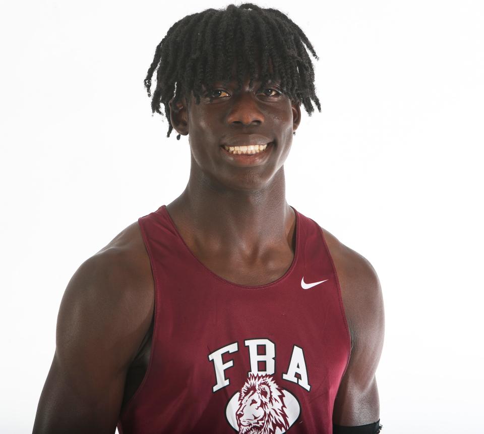 Andrew Azunque, First Baptist Academy, Boys track and field, All Area, Spring 2022-23.