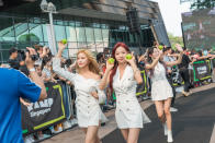 WJSN arrives on the red carpet. (PHOTO: Kamp Singapore)