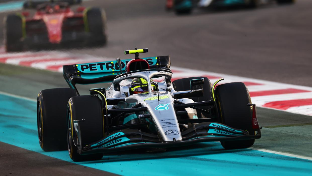  Lewis Hamilton of Great Britain driving the (44) Mercedes AMG Petronas F1 car. 