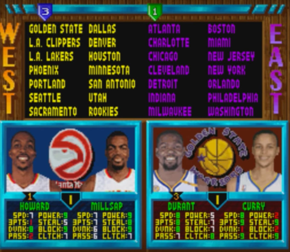 The past plus the present equals the future of wasting your time playing basketball video games on your computer. (Screencap via Hogs with a Blog)