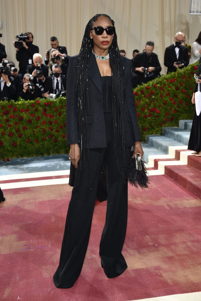 Venus Williams attends The Metropolitan Museum of Art’s Costume Institute benefit gala celebrating the opening of “In America: An Anthology of Fashion” on May 2, 2022. - Credit: Evan Agostini/Invision/AP