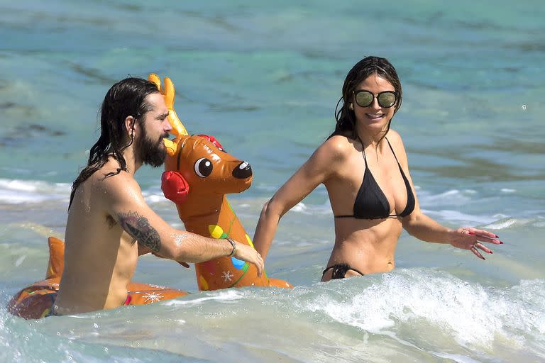 Heidi Klum y Tom Kaulitz fueron vistos disfrutando del sol en las aguas caribeñas de St Barths