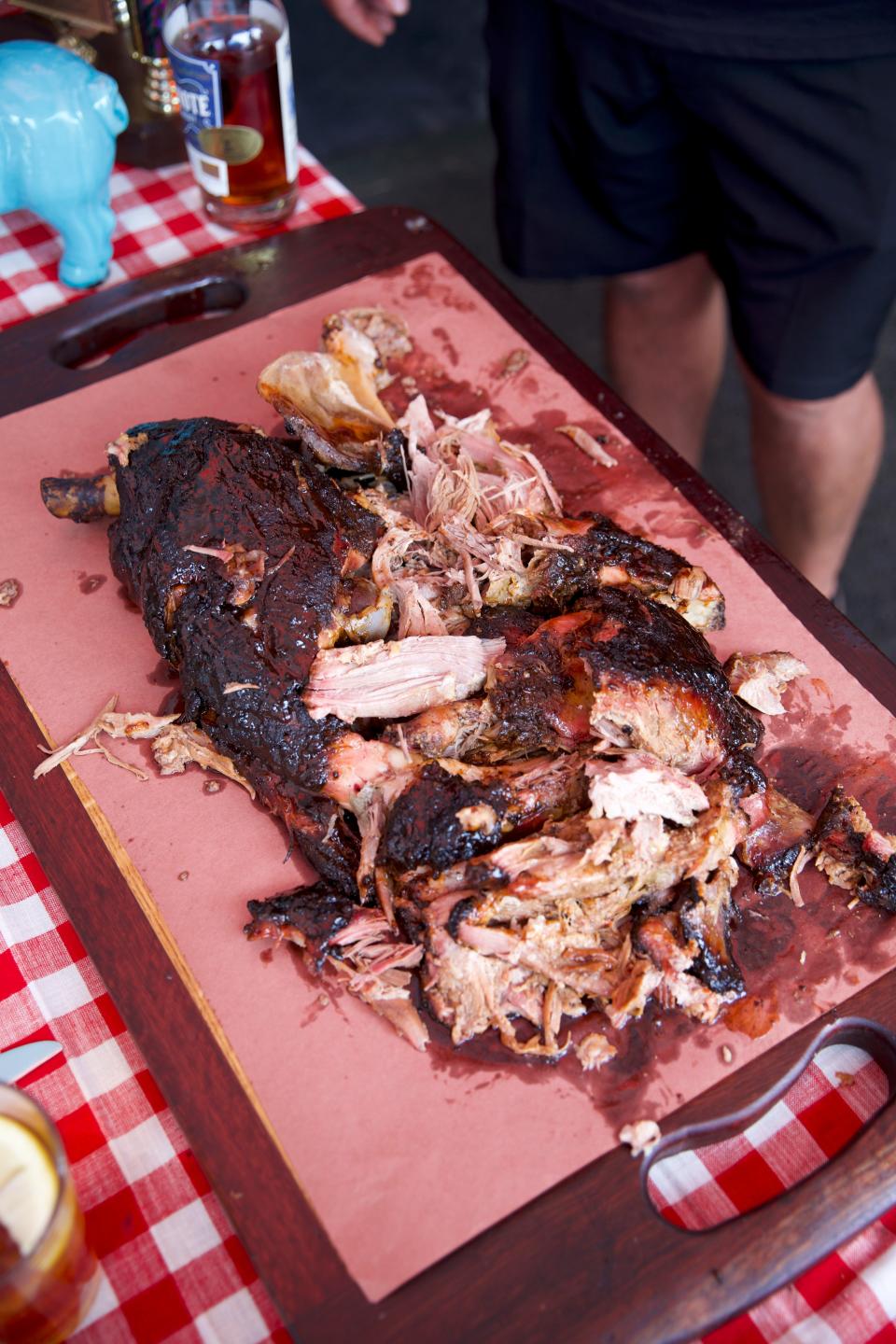 Smoked pork butt from "Big Moe's Big Book of BBQ," coming out on May 7 by Moe Cason.