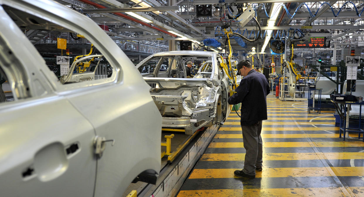 A view of the Vauxhall Astra production line at the Vauxhall Motors factory in Ellesmere Port, Cheshire.