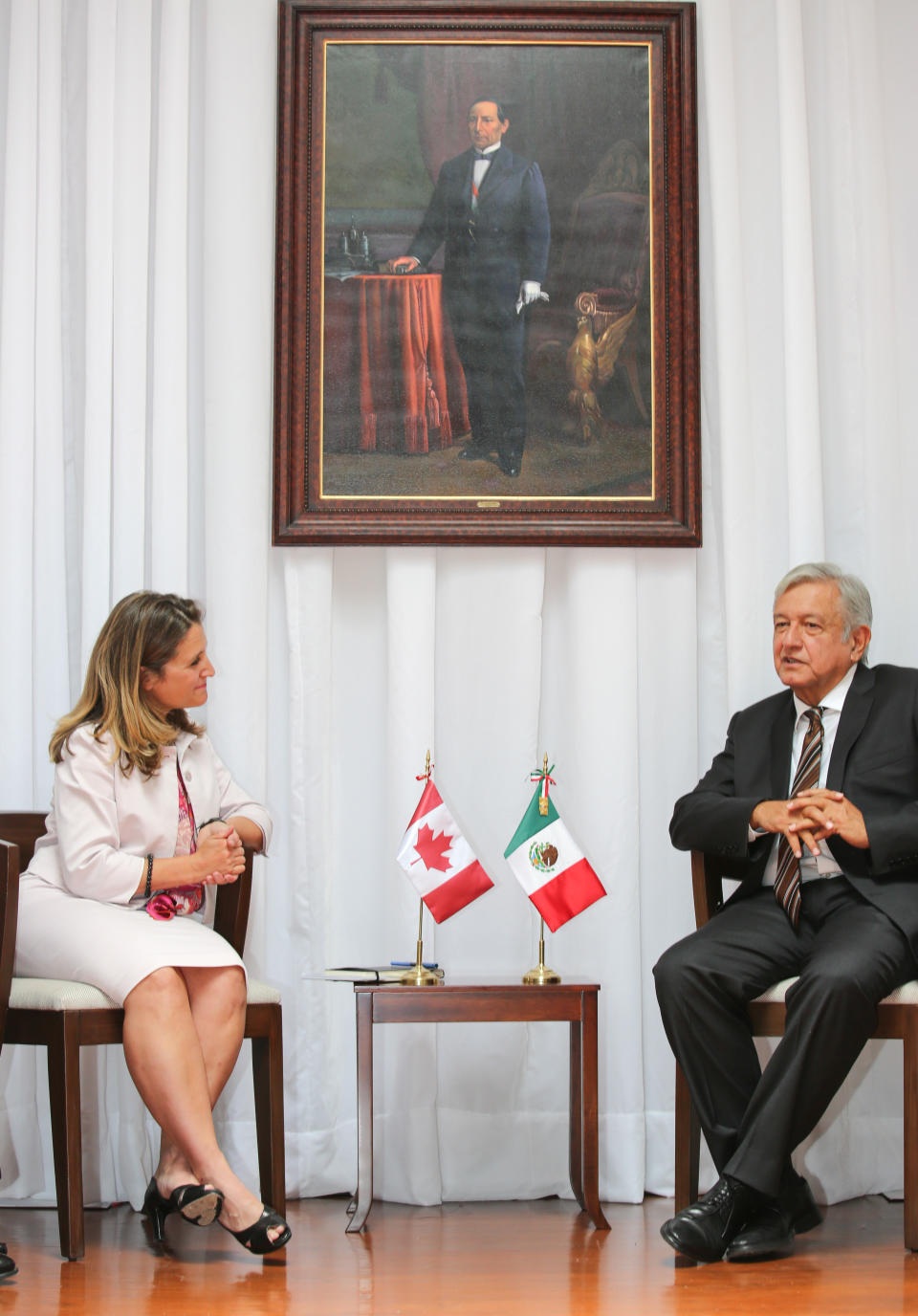 FOTOS: AMLO y Chrystia Freeland acaparan reflectores en México