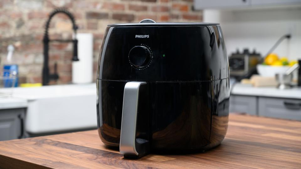 Our favorite air fryer? The Philips Airfryer XXL, which you can grab at Amazon.