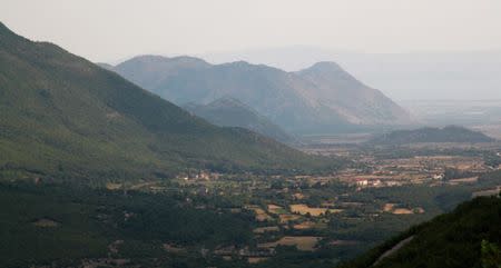 Picture shows the valley of Shkrel in northern Albania, July 13, 2017, the ancestral home of former pharmaceuticals entrepreneur Martin Shkreli, who is vilified for raising the price of a life-saving drug by 5,000 percent and is now on trial for securities fraud in New York. Picture taken July 13, 2017. REUTERS/Benet Koleka